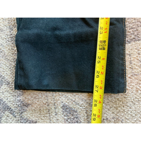 Women's Sz 6 CALVIN‎ KLEIN Bootleg Five Pocket Black Jeans Denim - Picture 5 of 10